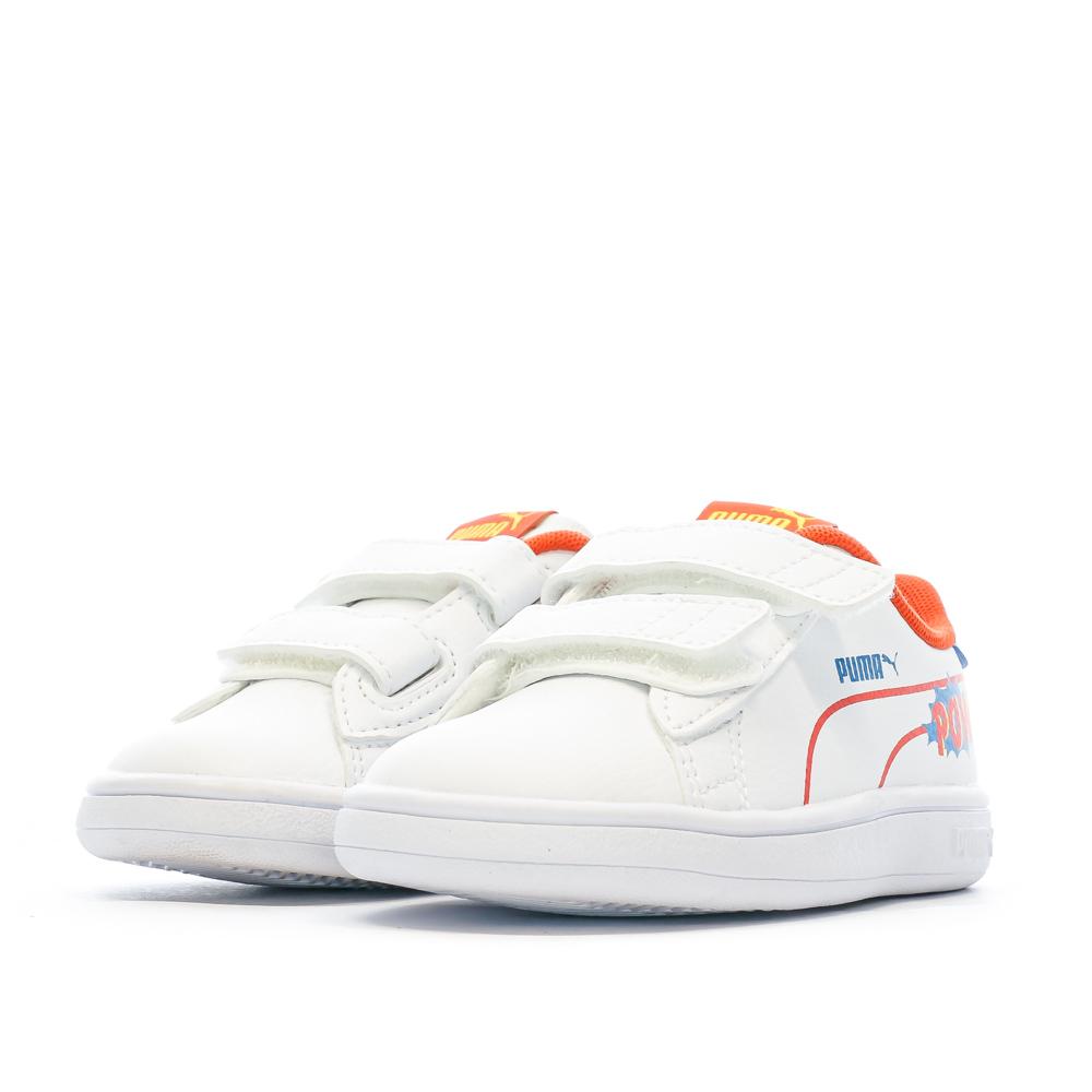 Puma Baskets Blanche/Bleu/Rouge Garçon Puma Iinf Smash Comics