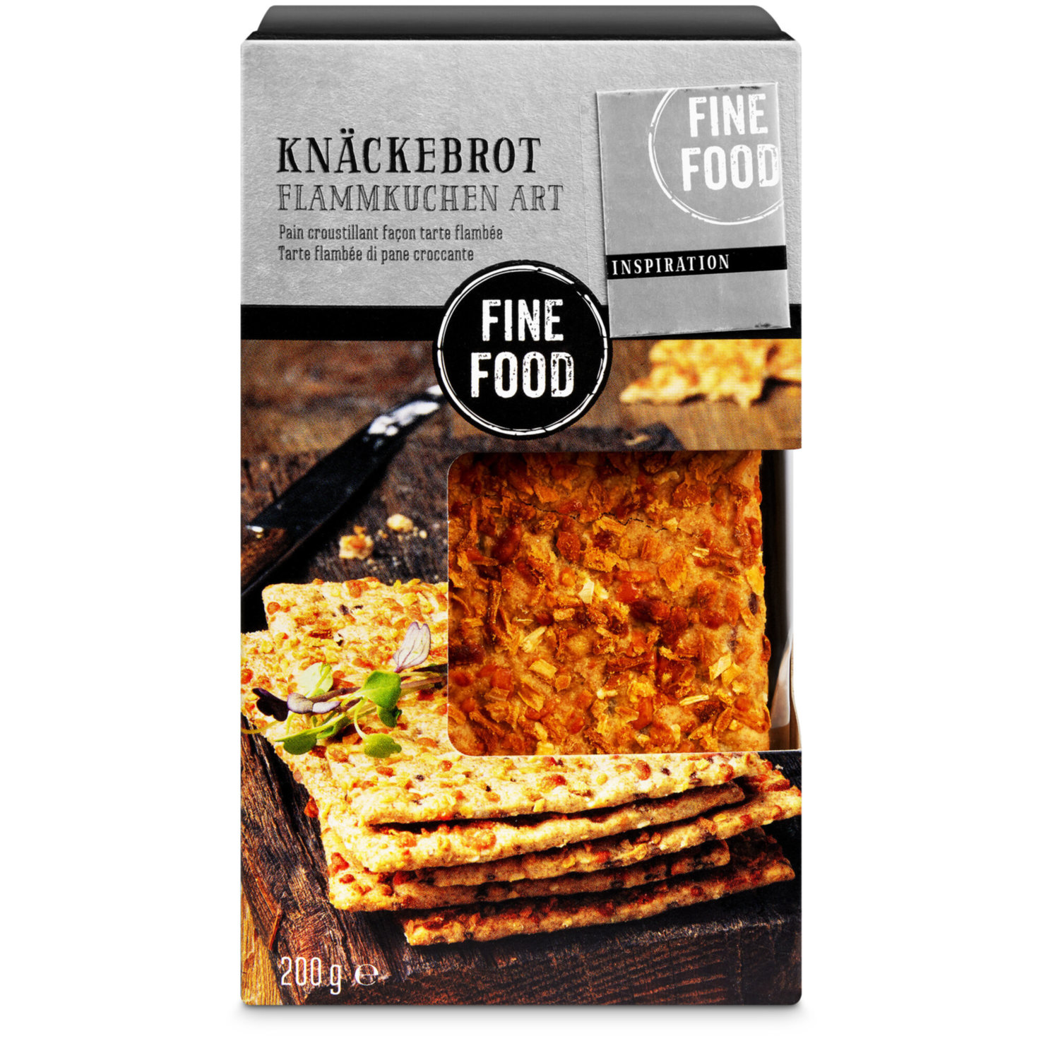 Fine Food Knäckebrot Flammkuchen