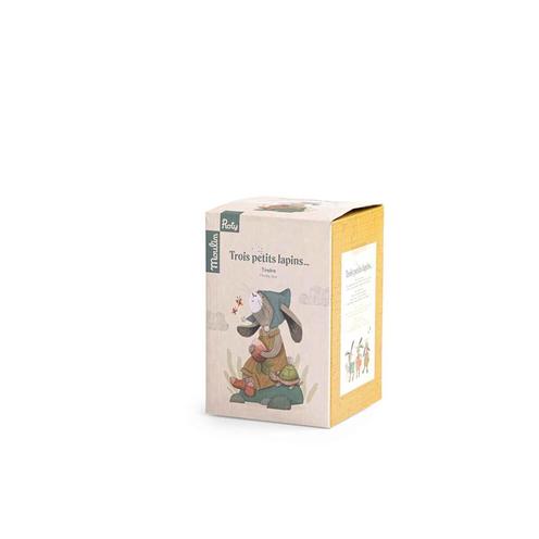 Tirelire Lapin Trois Petits Lapins Multicolore - MOULIN ROTY