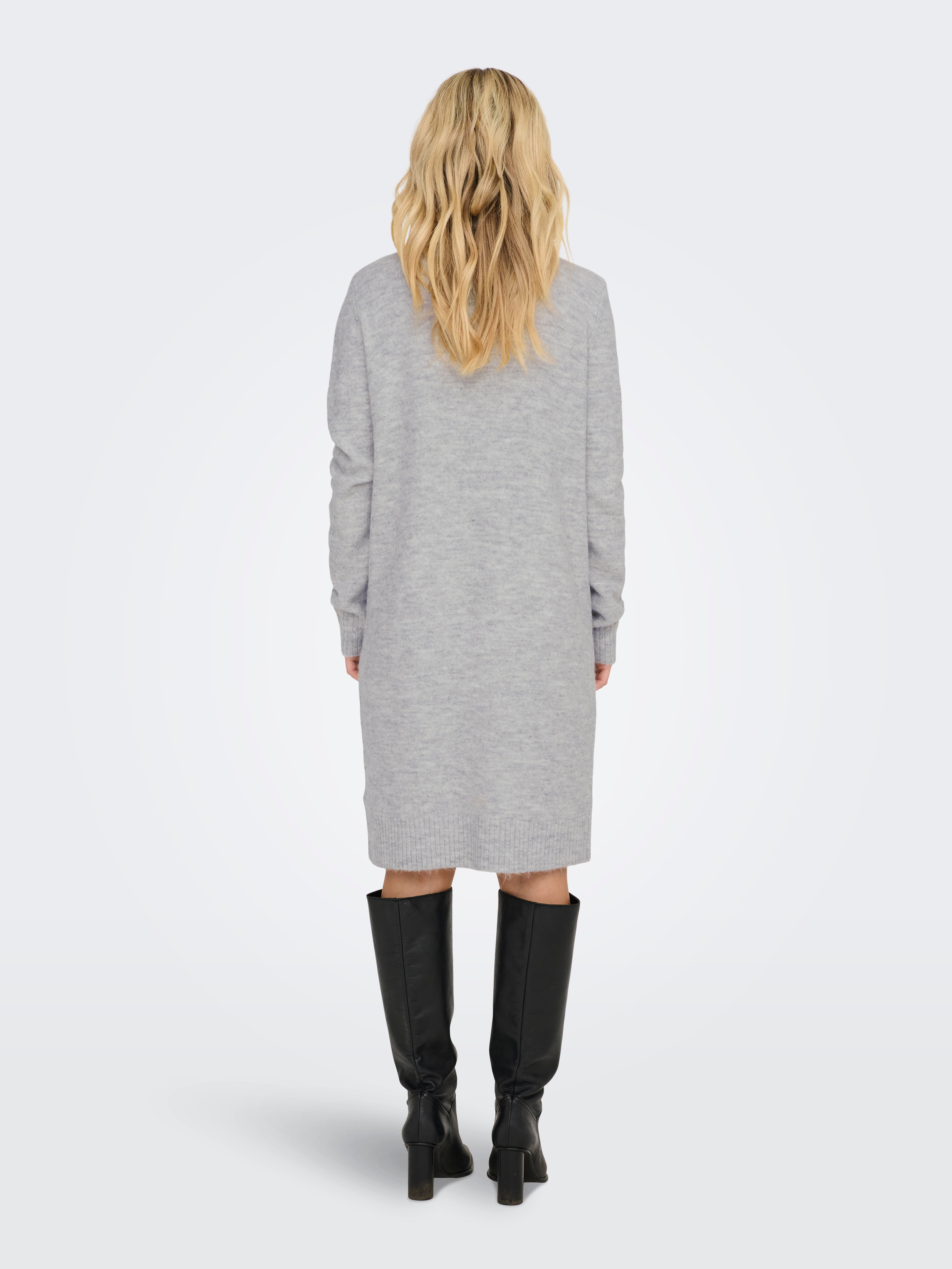 JDYELANORA Kurzes Kleid Light Grey Melange