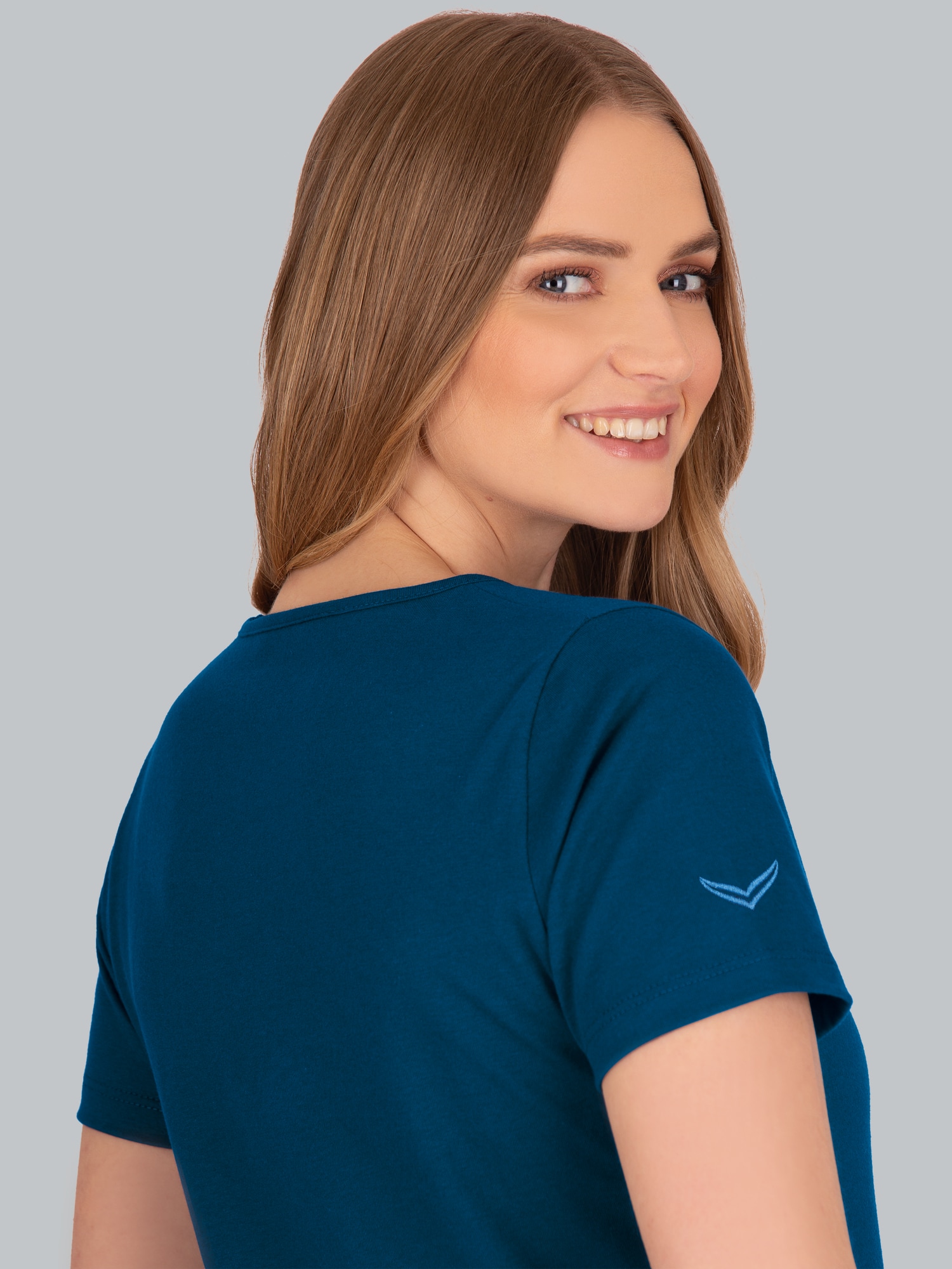 T-Shirt aus Biobaumwolle Saphir-C2C