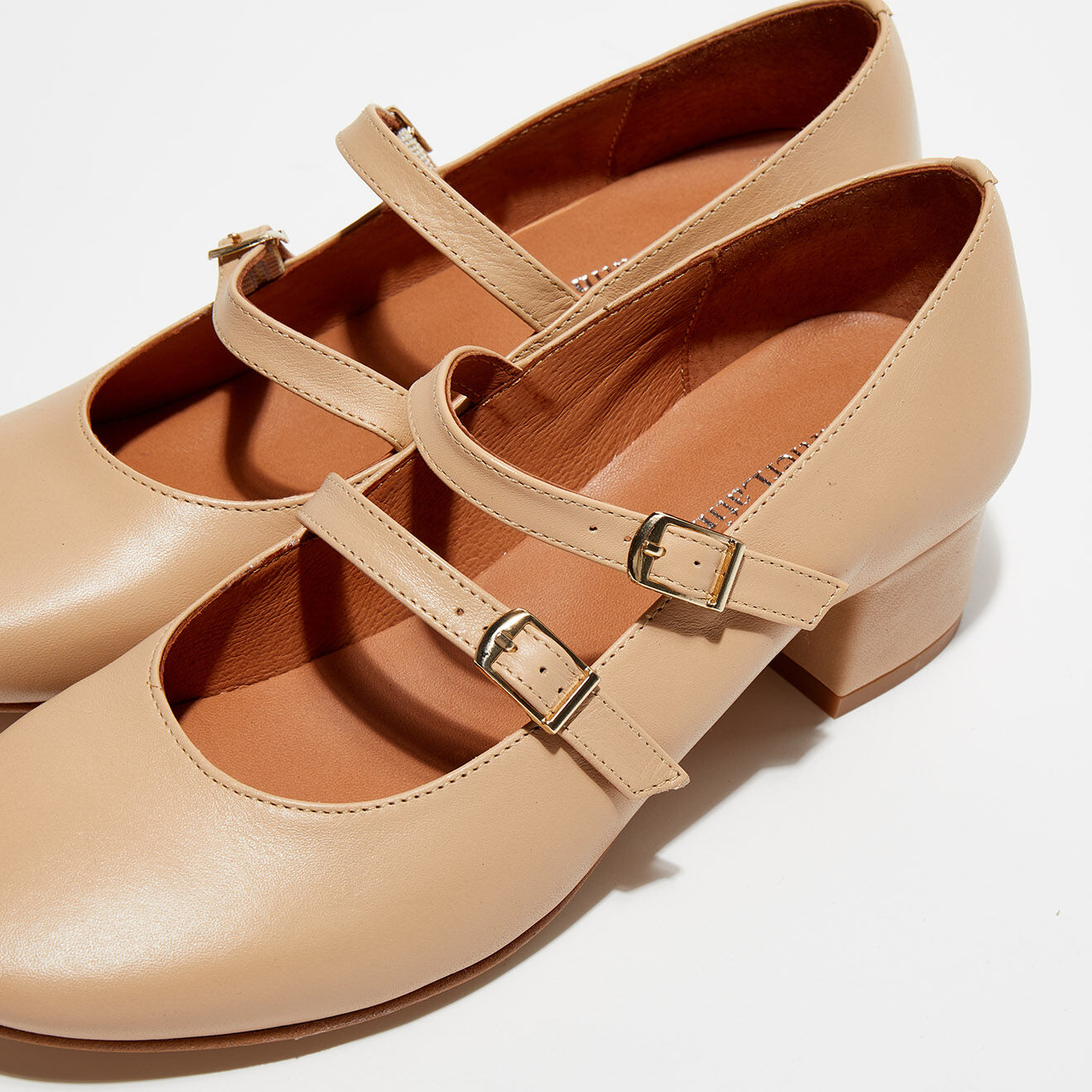 Quartier Latin Babies en Cuir Louise nude - Talon 4 cm