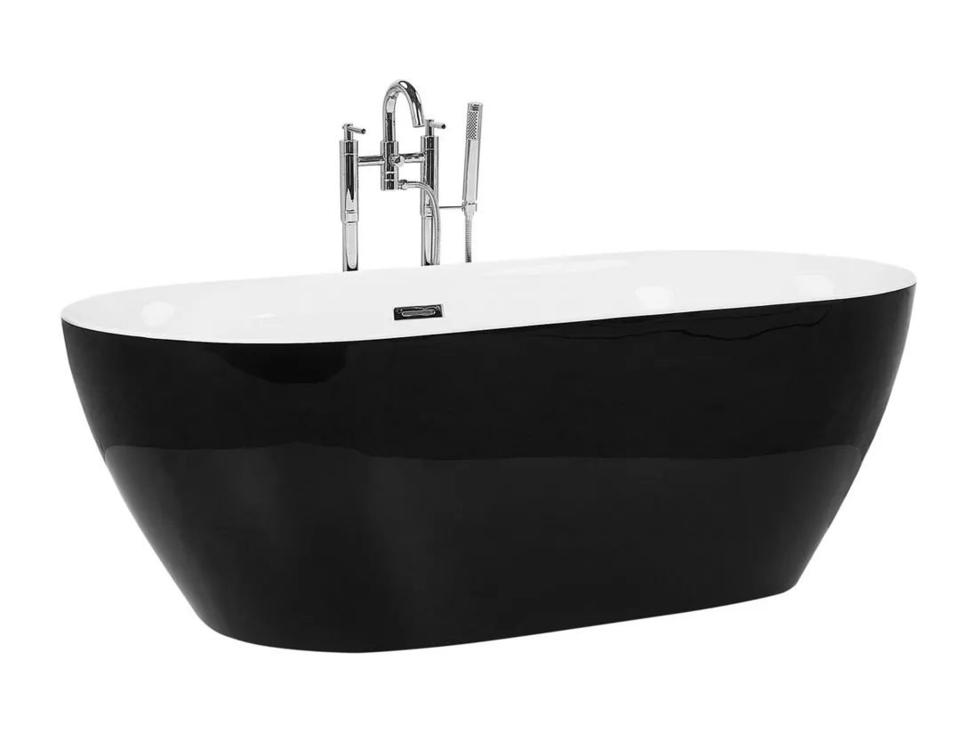 Baignoire îlot noire 170 x 80 cm CARRERA