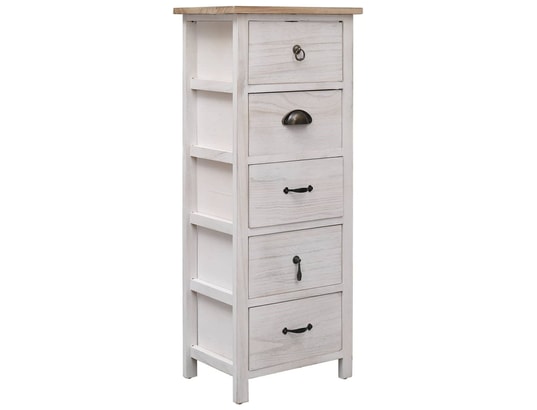 VIDAXL - Armoire latérale 35 x 25 x 87 cm bois de paulownia