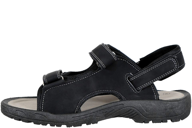 NORWAY ORIGINALS SANDAL I SORT TEKSTIL