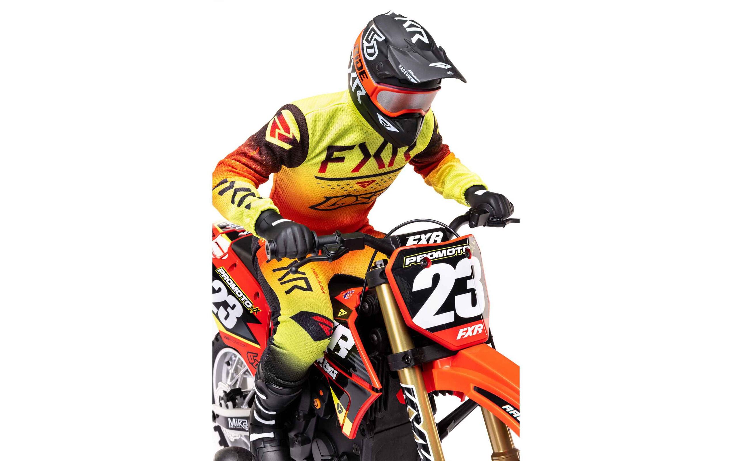 Motorrad Promoto MX Rot, ARTR, 1:4<br>Leistungsstarkes RC Motocross Bike