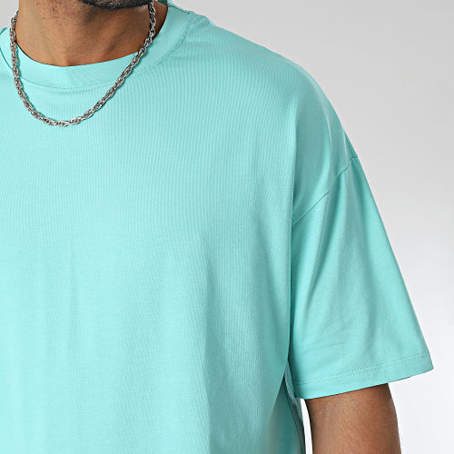 Lot De 2 Tee Shirts Oversize Large 1070521 Noir Turquoise