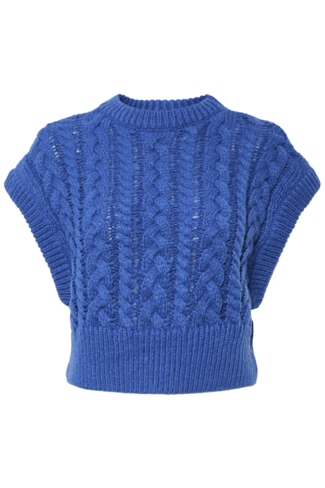 Pieces blauwe dames trui