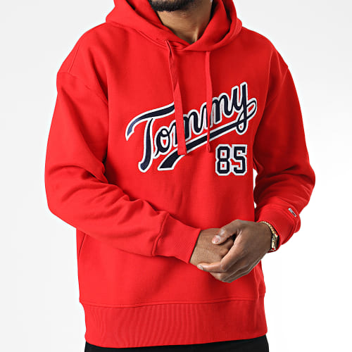 Sweat Capuche Relaxed College 85 5711 Rouge