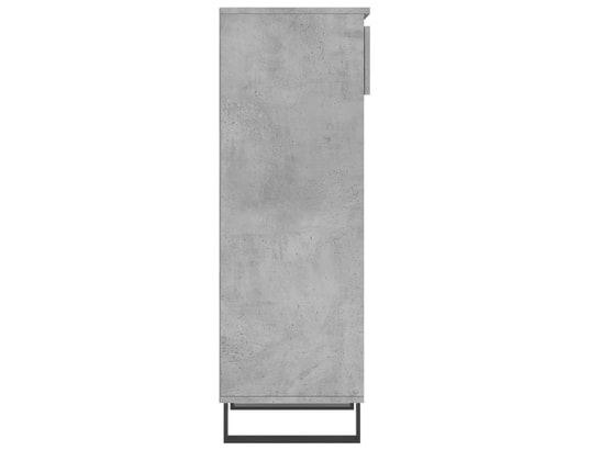 VIDAXL - Armoire à chaussures gris béton 40x36x105 cm bois d'ingénier...