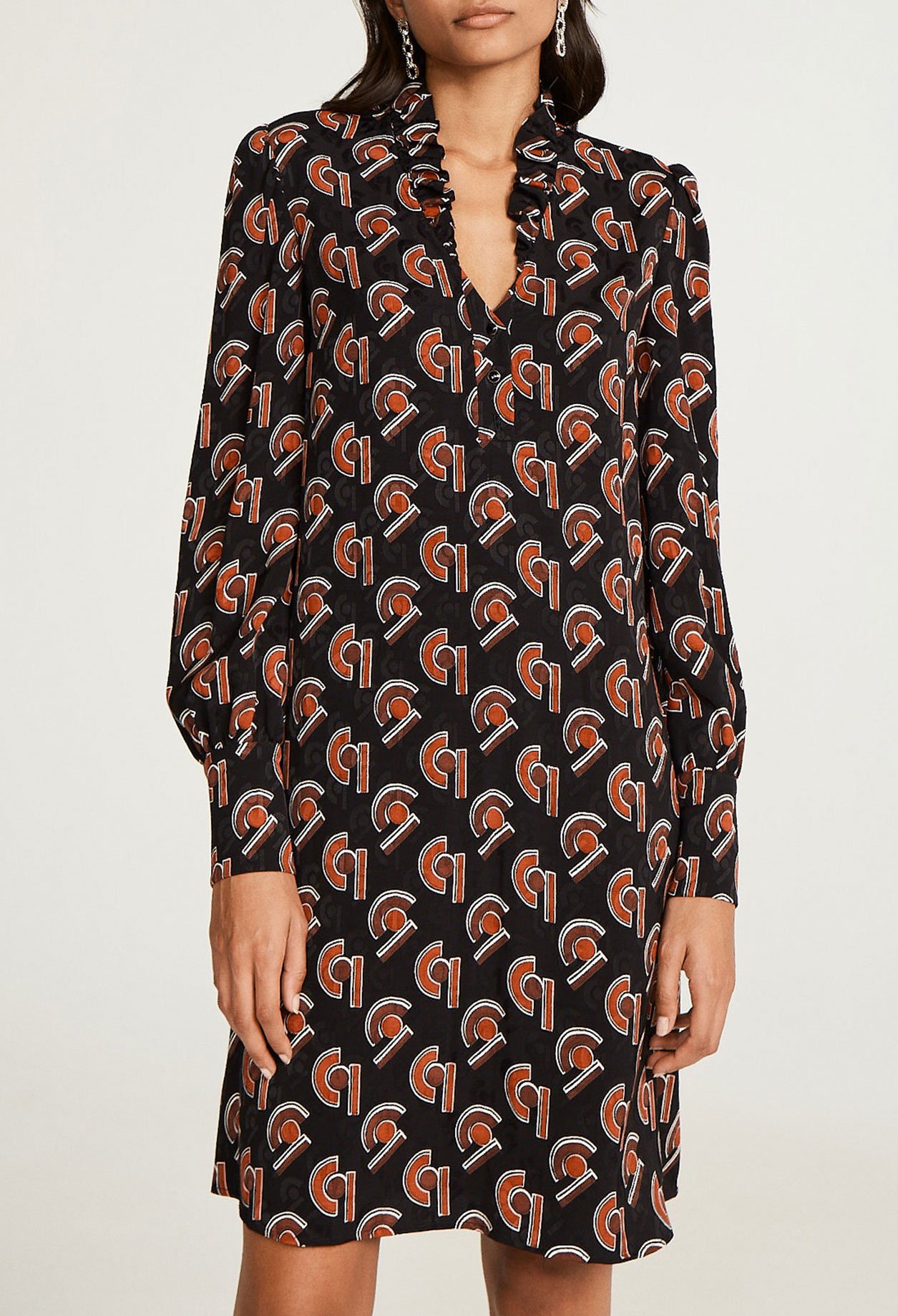 Robe fluide imprimee