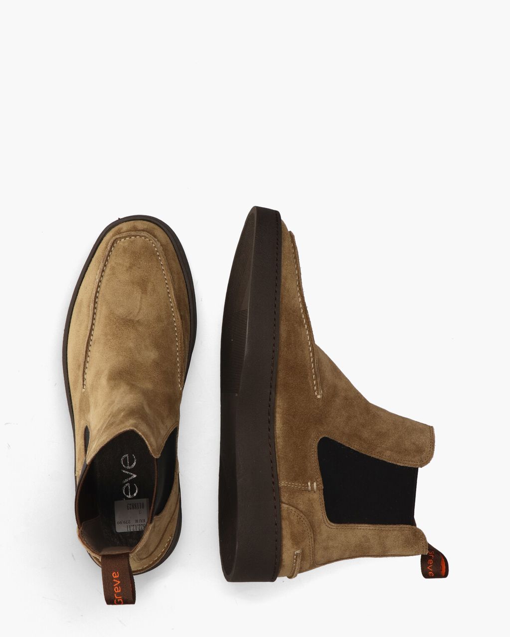 Greve Wave Bruin Heren Chelseaboots