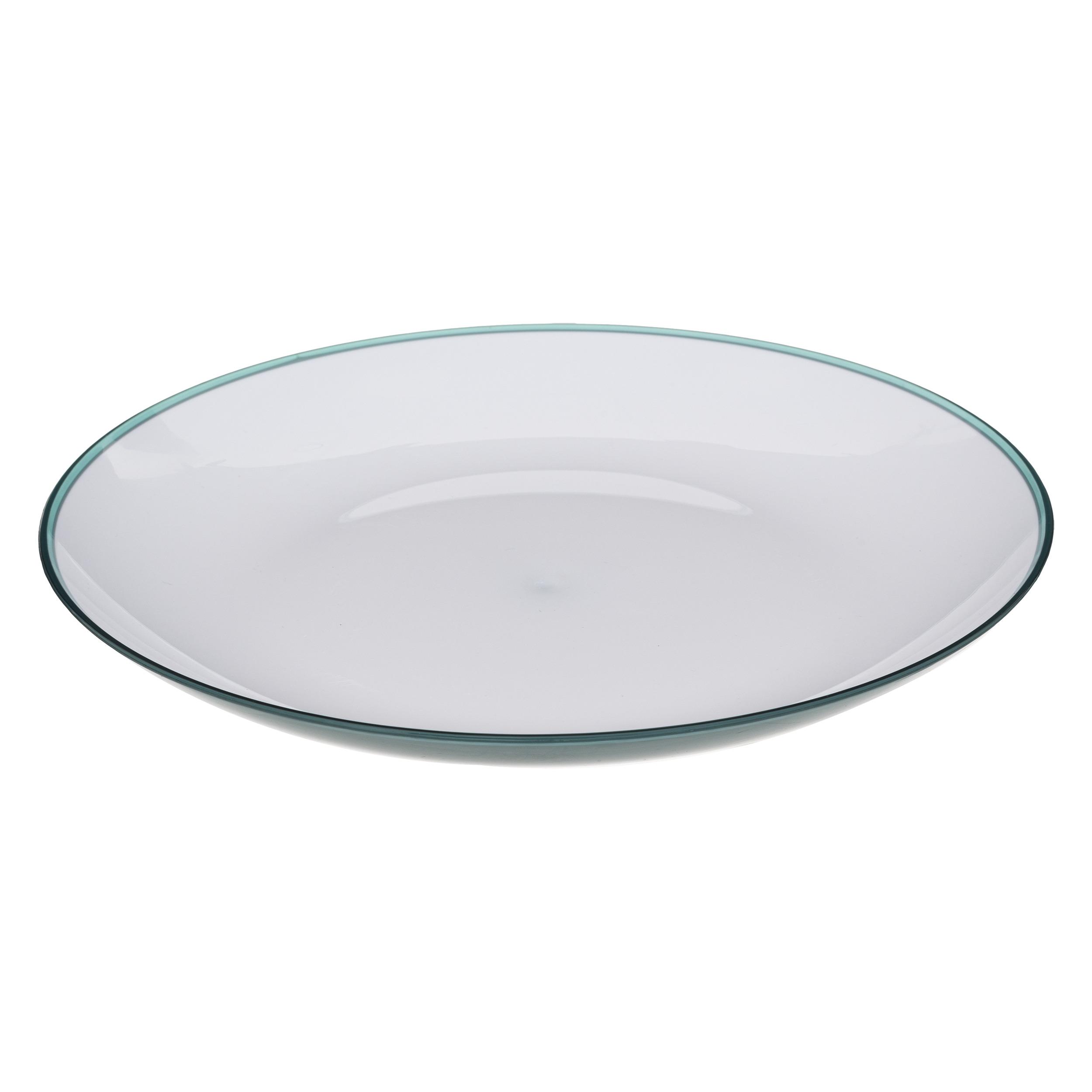 ASSIETTE SQUARE PETROLE 25CM