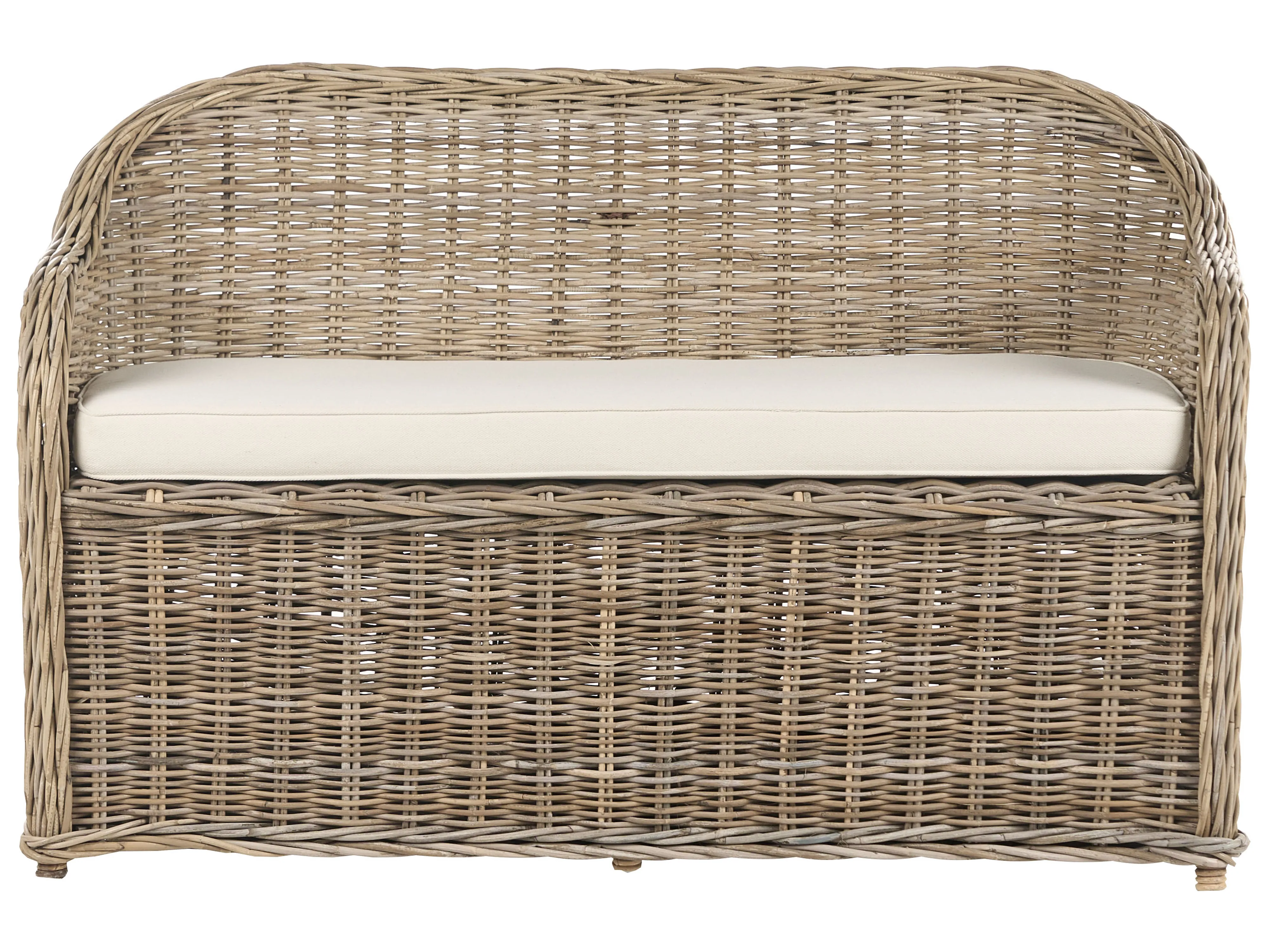 Tuinbank met zitkussen SUSUA 141 cm Rotan Natuurlijk