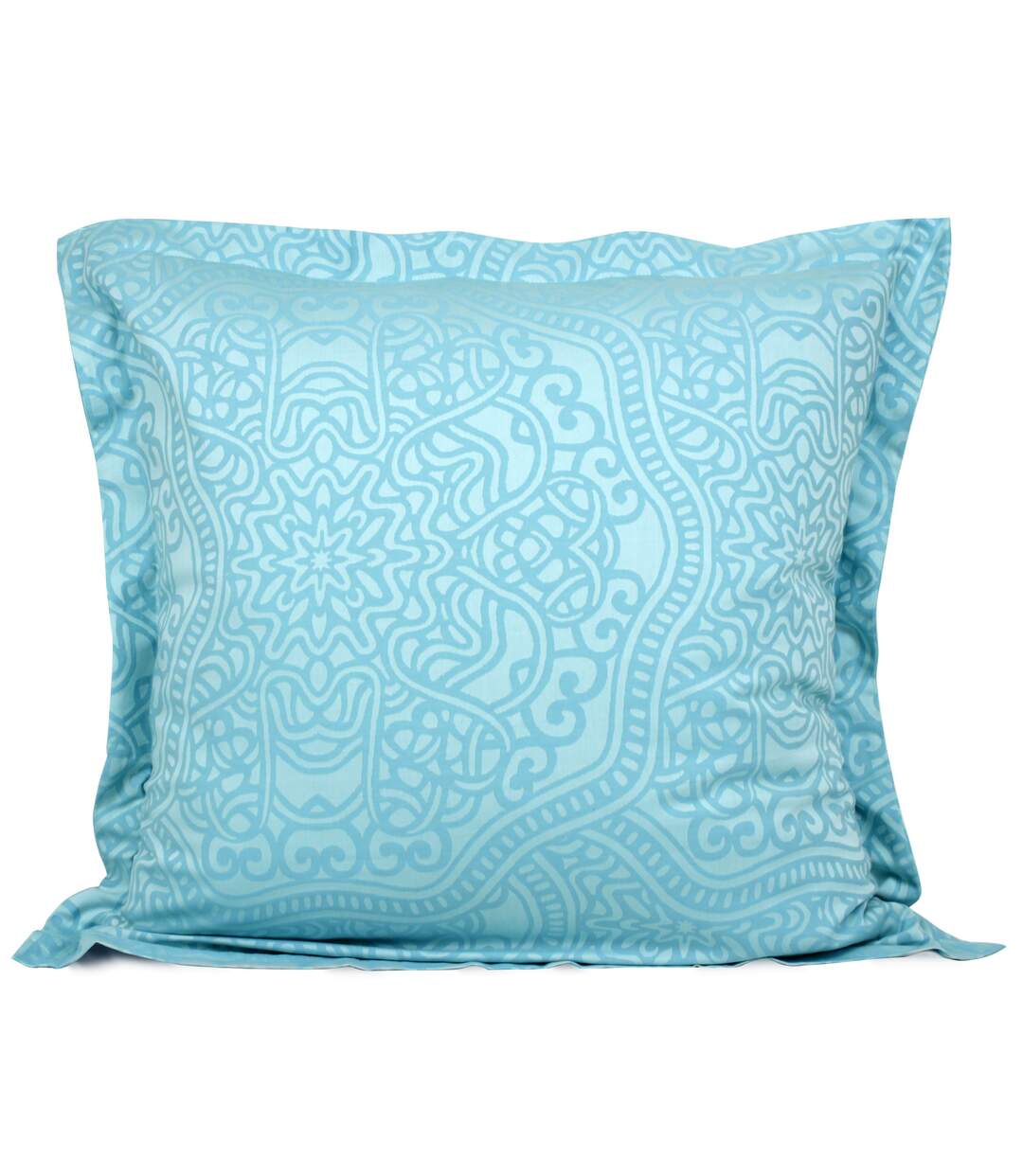 Taie d'oreiller 65x65 cm Satin de coton PANTHEON Bleu clair