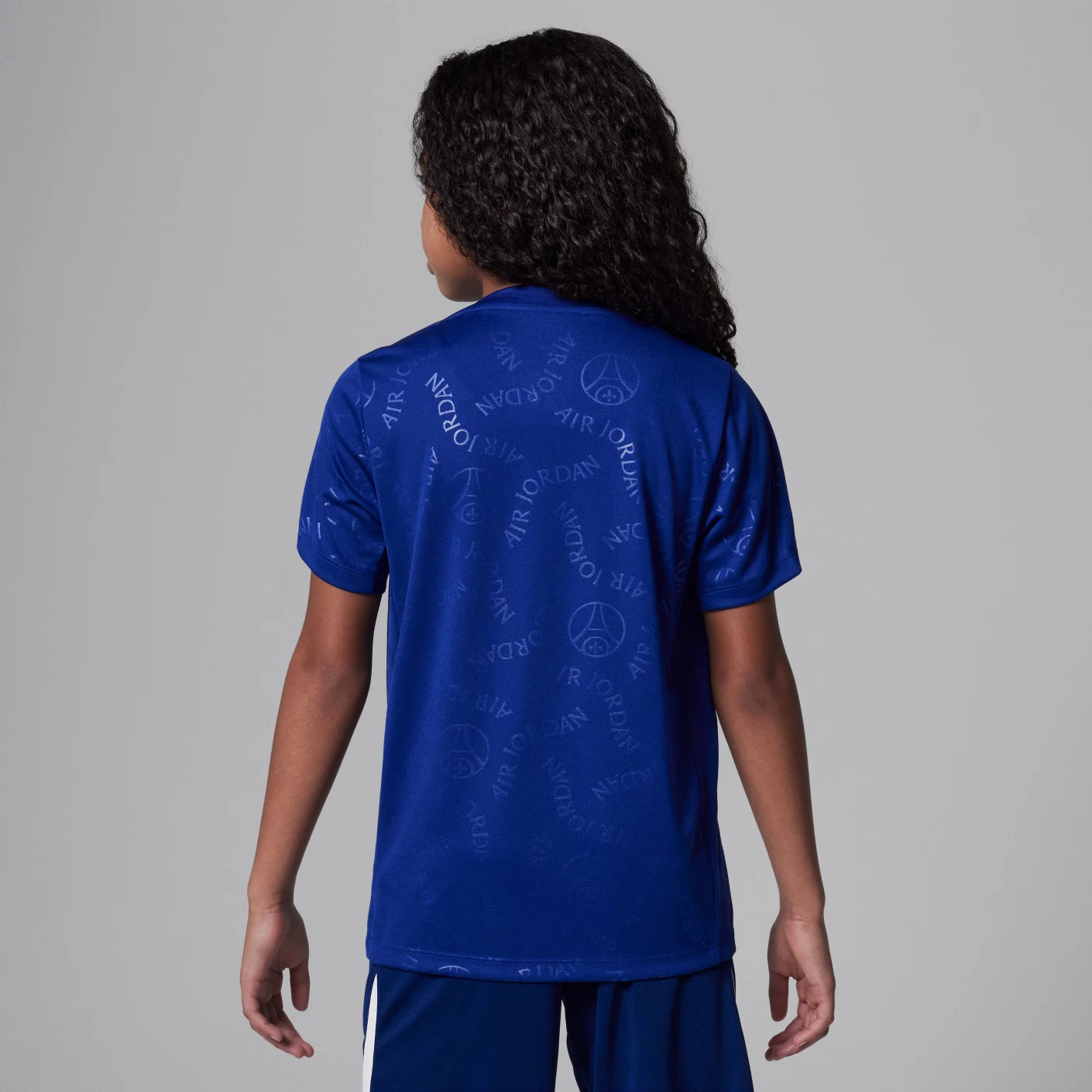 Nike Paris Saint-Germain x Jordan Pre-Match Trainingsshirt 2024-2025 Kids Blauw Wit