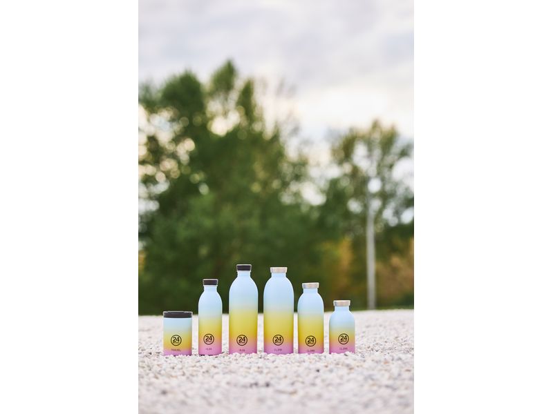 24Bottles Thermosflasche Clima 850 ml, Aurora Isolierflasche mit doppelwandiger Edelstahlisolation