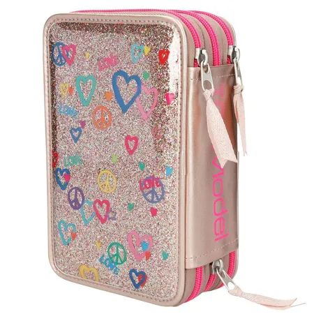 Depesche TOPModel Federtasche Friends, gold, 3-Fach