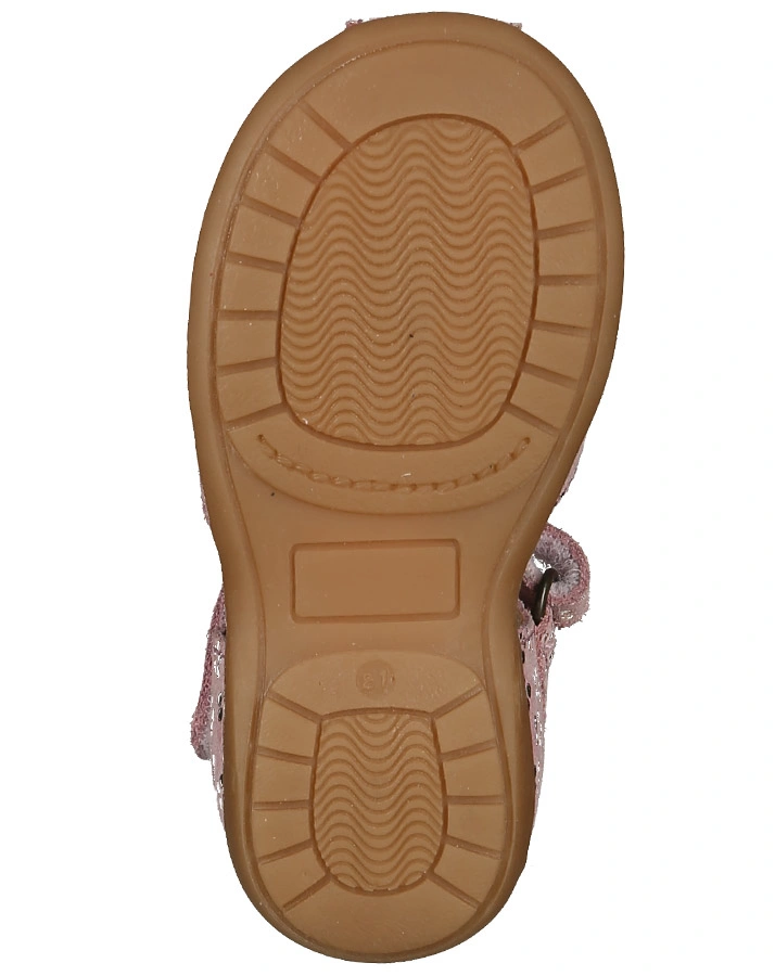 Lauflern-Sandalen CAROL II mit Blumenmuster in altrosa/gold