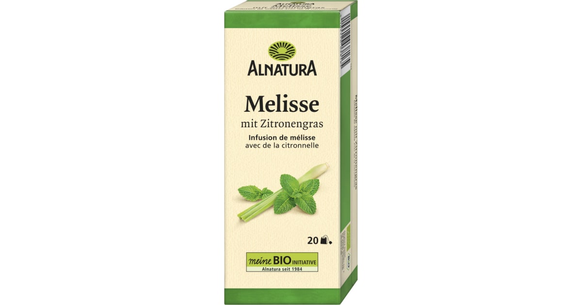Alnatura Bio Melissentee mit Zitronengras