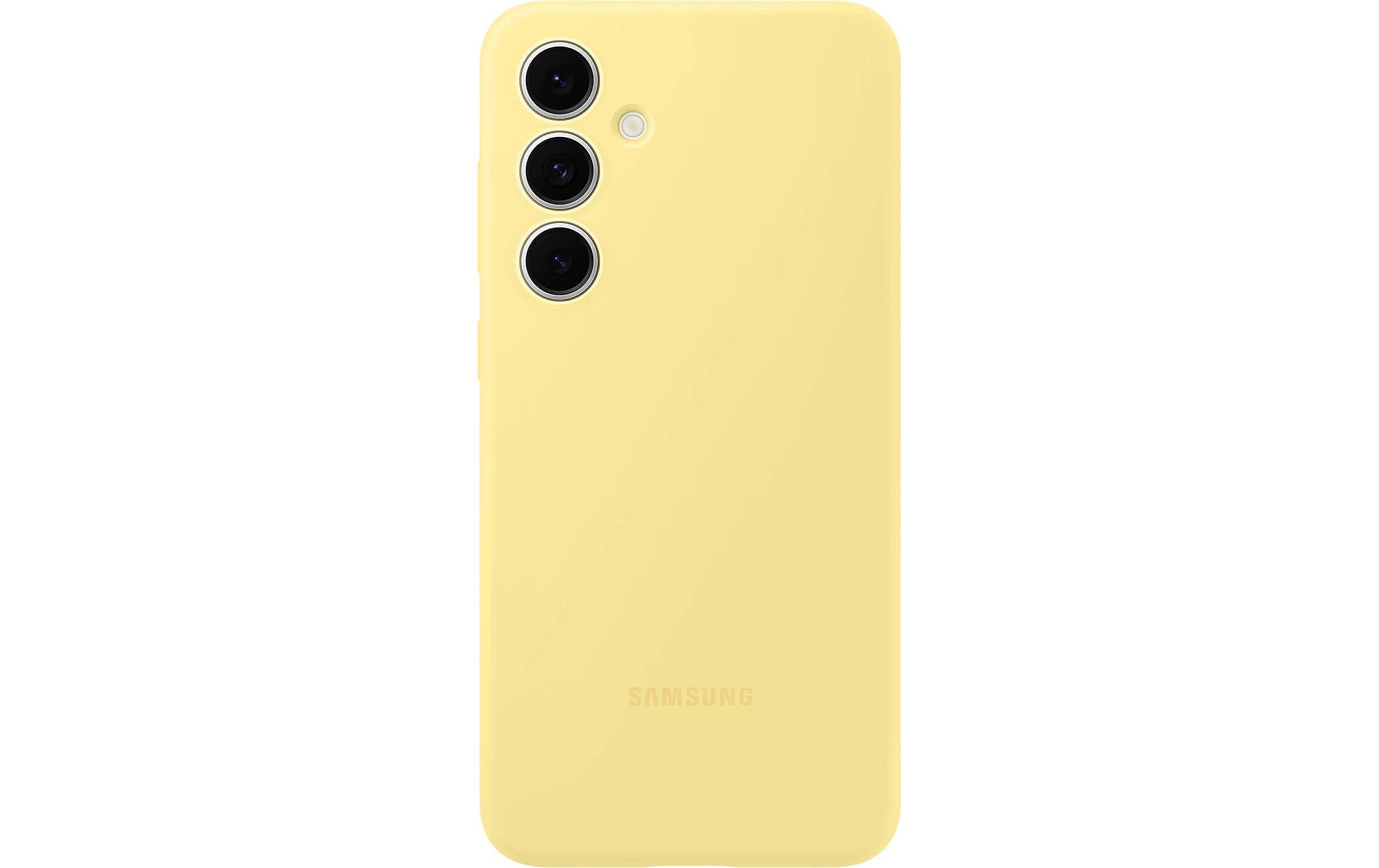Back Cover Silicone Case Galaxy S24 FE GelbSchutzhülle für das Samsung Galaxy S24 FE