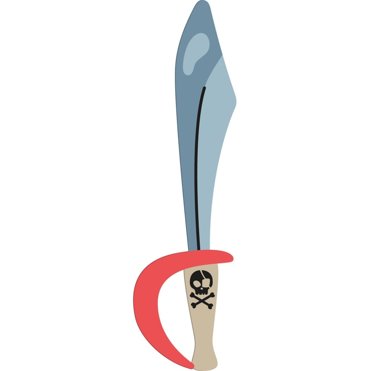Piraat Nep Zwaard 27cm 6st