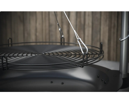 Tenneker® Houtskoolgrill Draaigrill TC Swing II Ø 50 cm met asbak Zwart