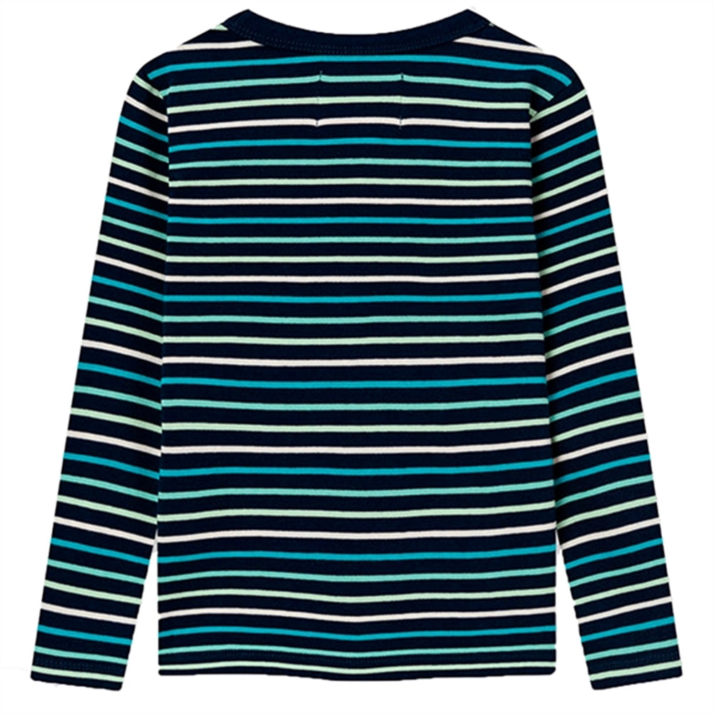 Navy Stripes Kim Stripes Bluse - Wood Wood