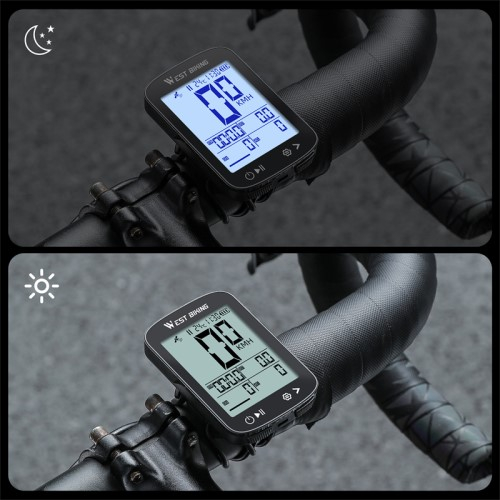 Digitaler Fahrrad Computer Tacho USB Geschwindigkeitsmesser Kabelloser Kilometer Zähler - Schwarz