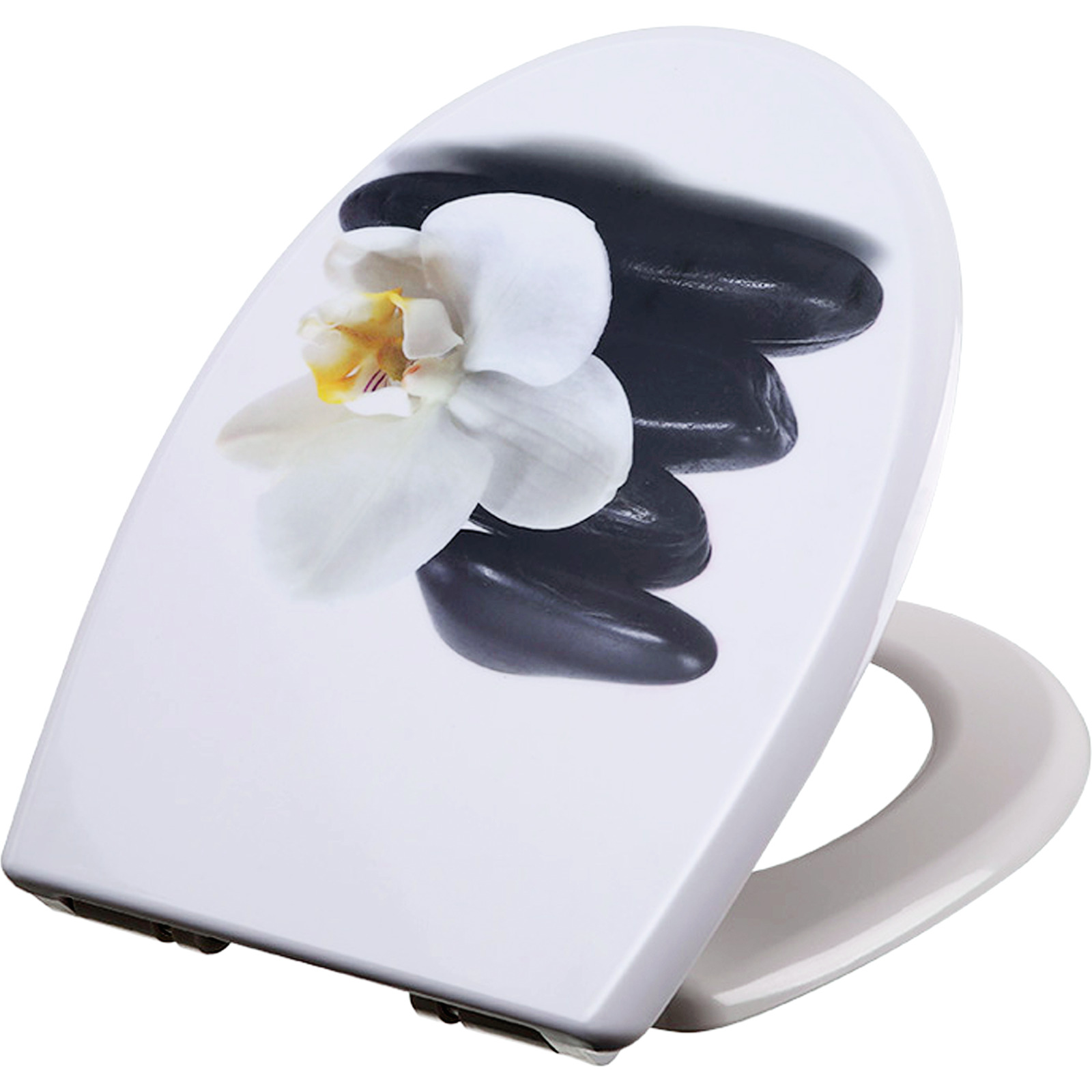 WC-Sitz Duroplast Orchidee weiss mit Absenkautomatik