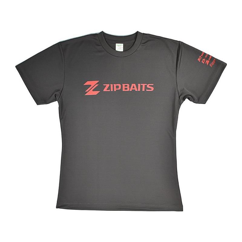 Tee Shirt Manches Courtes Homme Zip Baits Zip Baits Mesh - Gris/Rouge