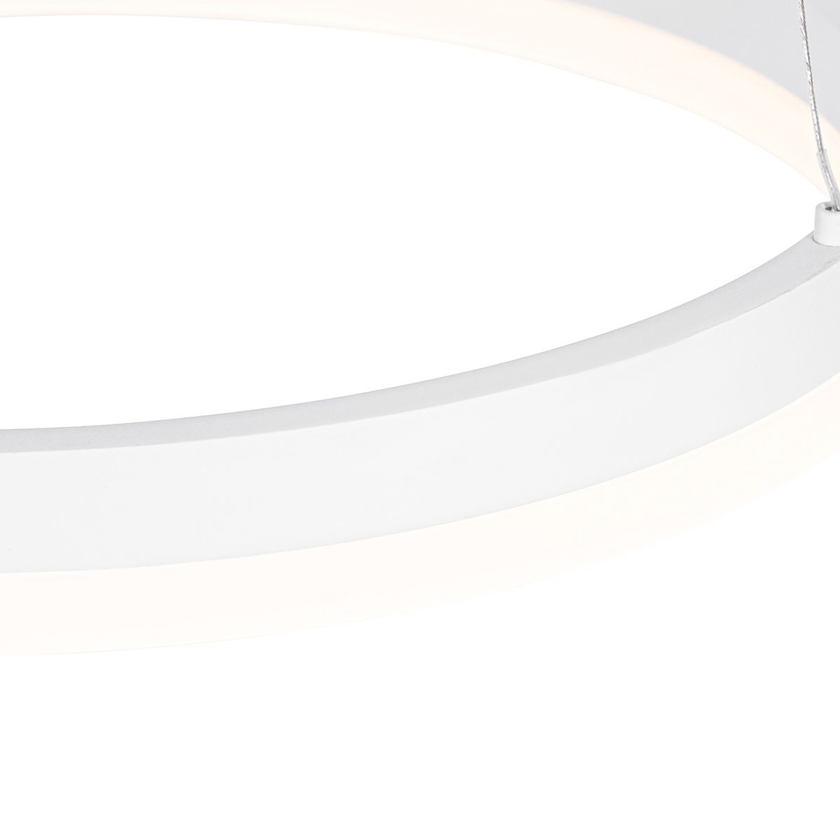 Design hanglamp wit 40 cm incl. LED 3-staps dimbaar - Anello