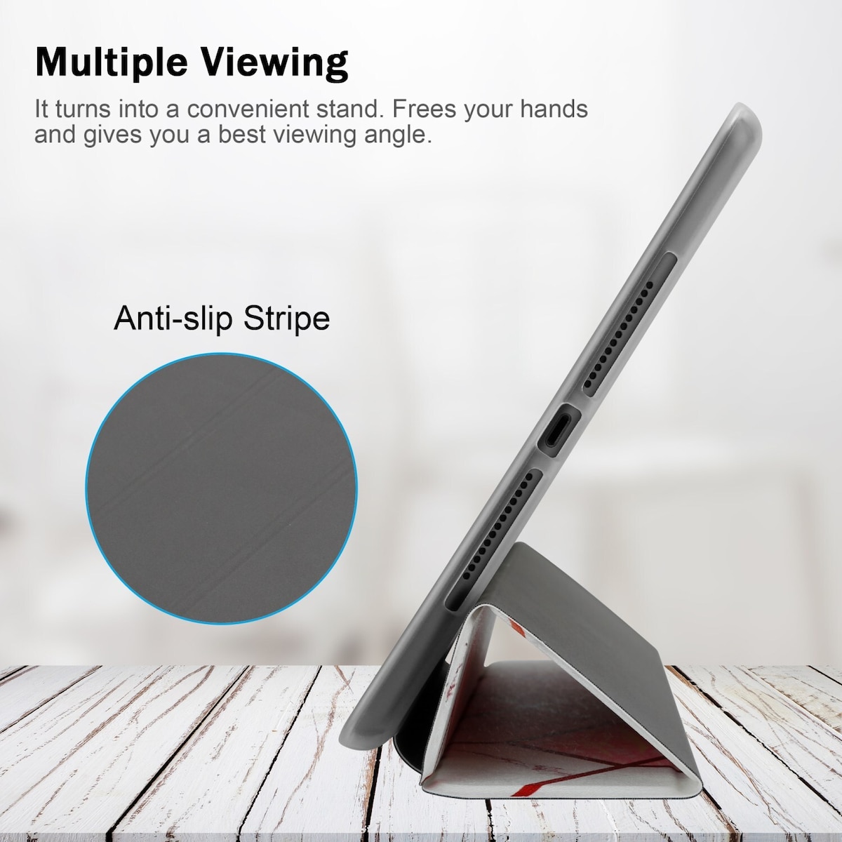 iPad PRO (10.5 Toll) lommebokdeksel cover (hvit)