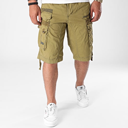 Short Cargo Panoramique Basic Vert Kaki