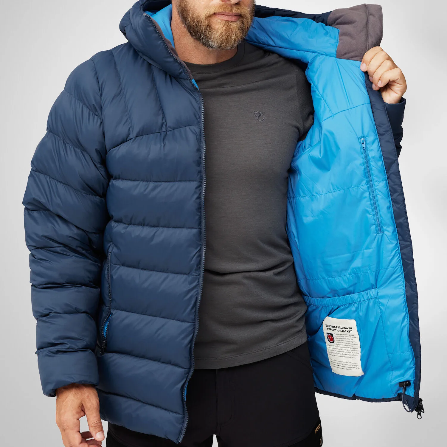 Fjällräven Men's Expedition Mid Winter Jacket Black-Basalt