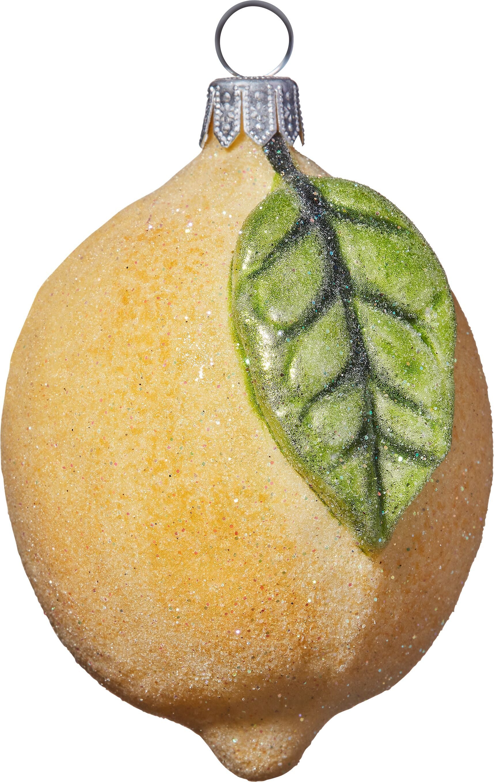CITRON Glasfigur - Gelb / H: 6.0 cm