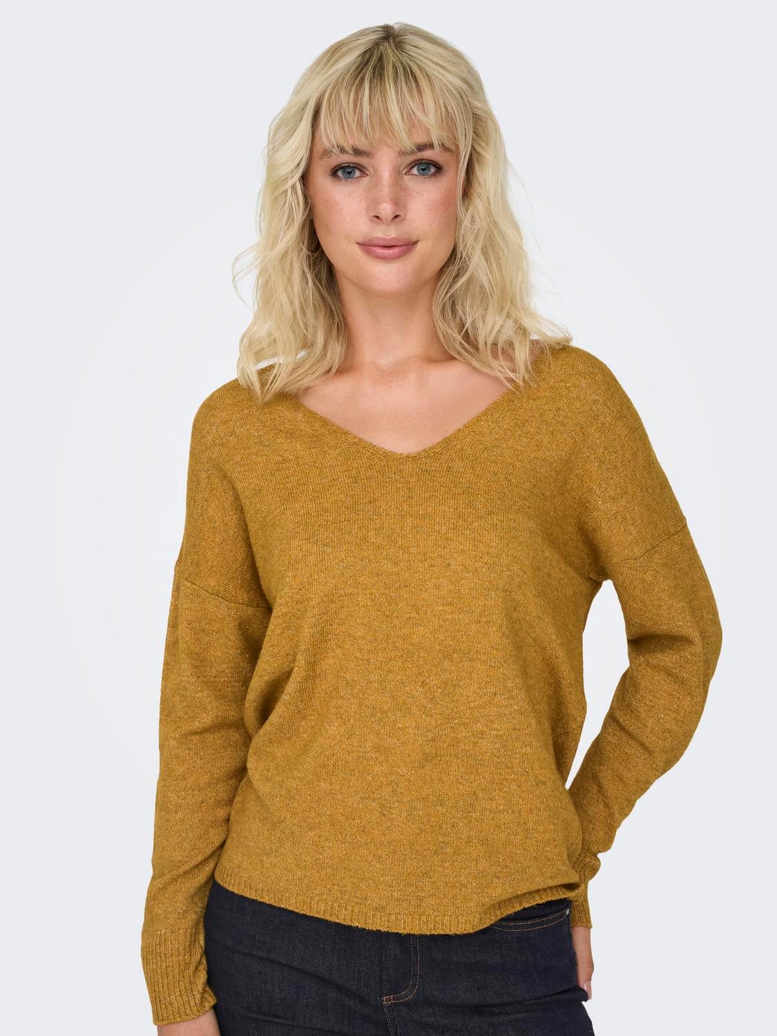 ONLRICA Strickpullover Golden Spice
