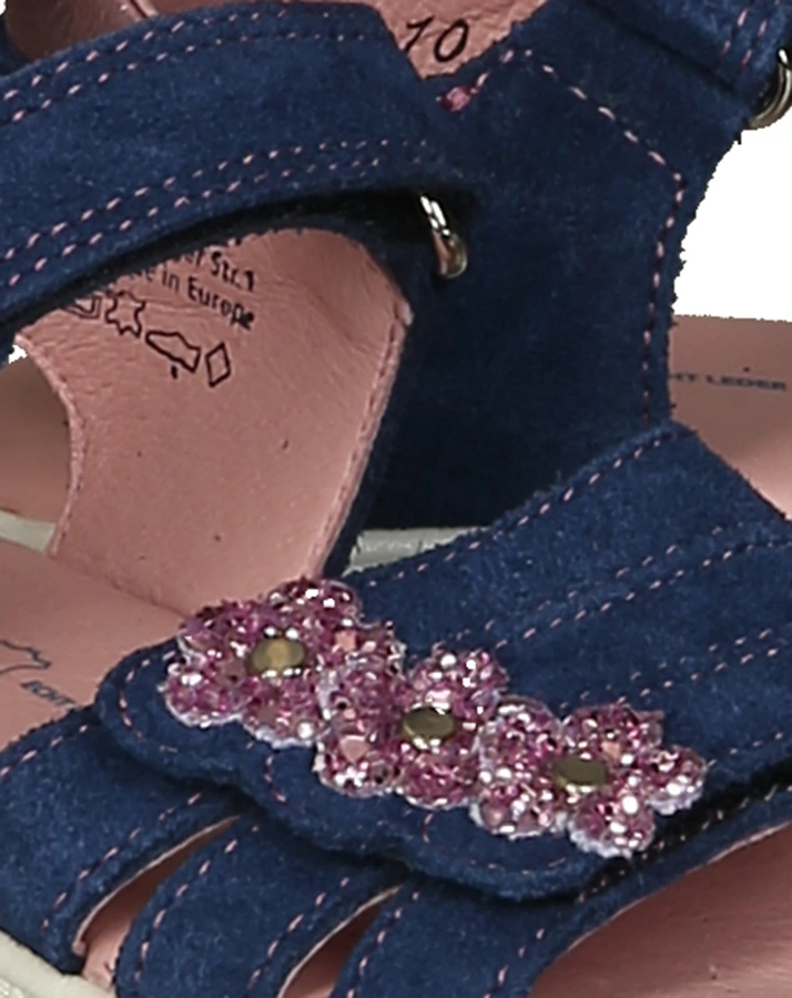 Sandalen GLITTER METALLIC in navy/candy
