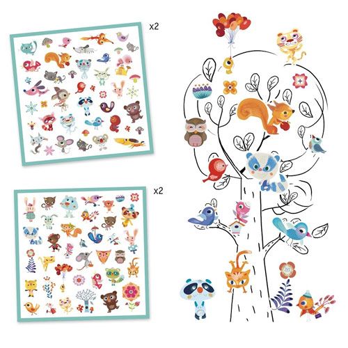 Djeco stickers kleine vrienden - 160st DJ08842