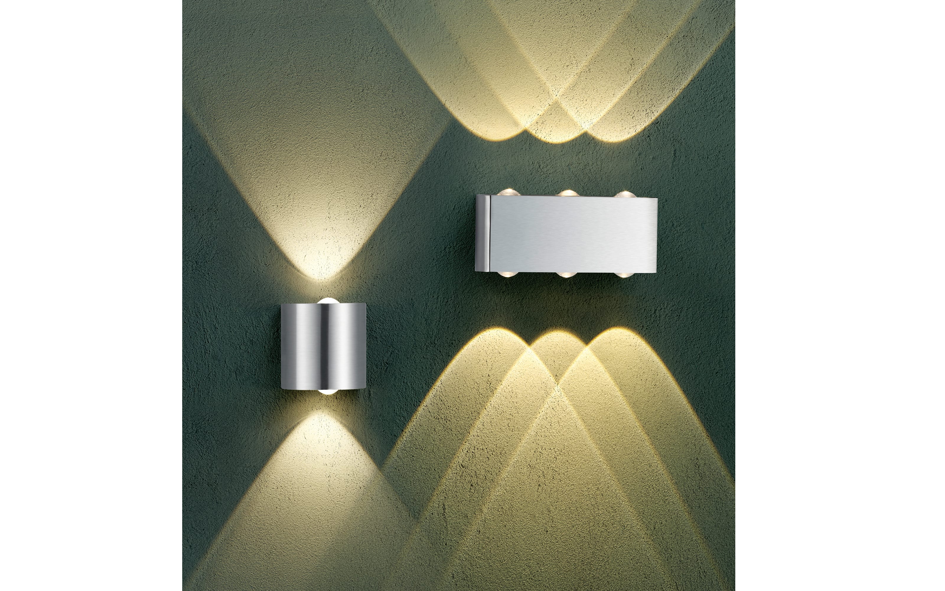 LED Wandleuchte Wales, nickel matt, 9 cm