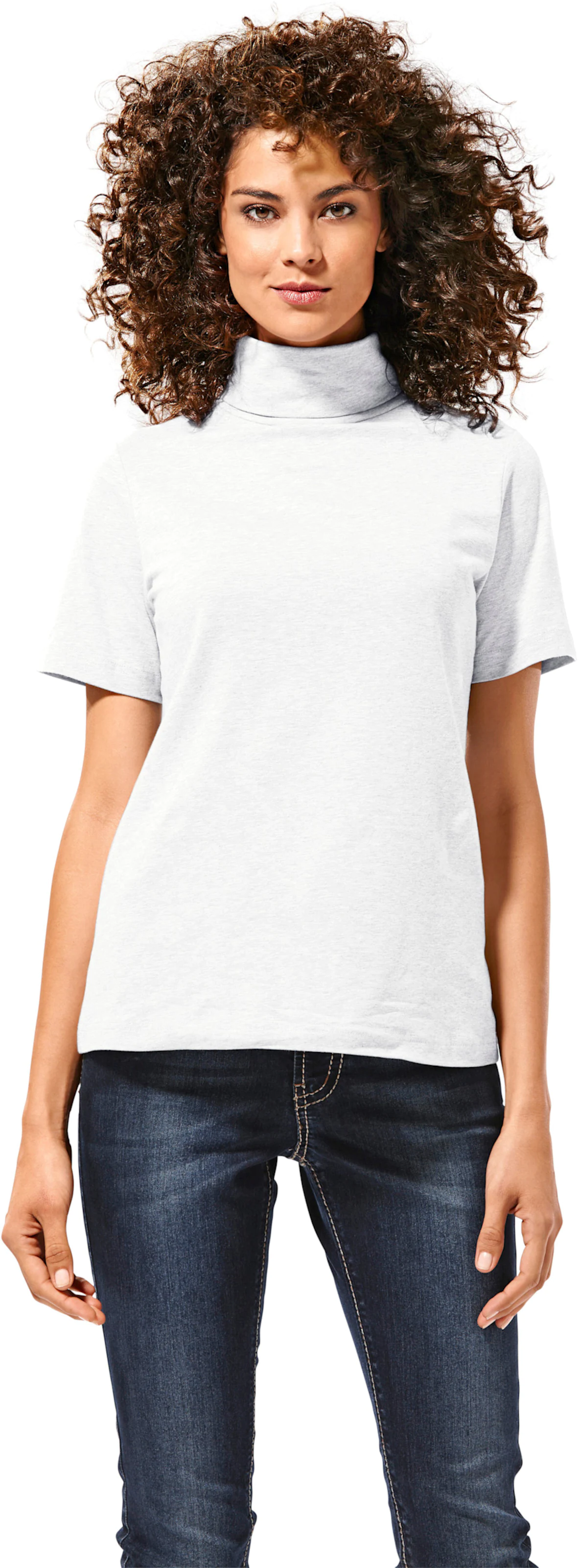 heine Rollkragen-Shirt in weiß