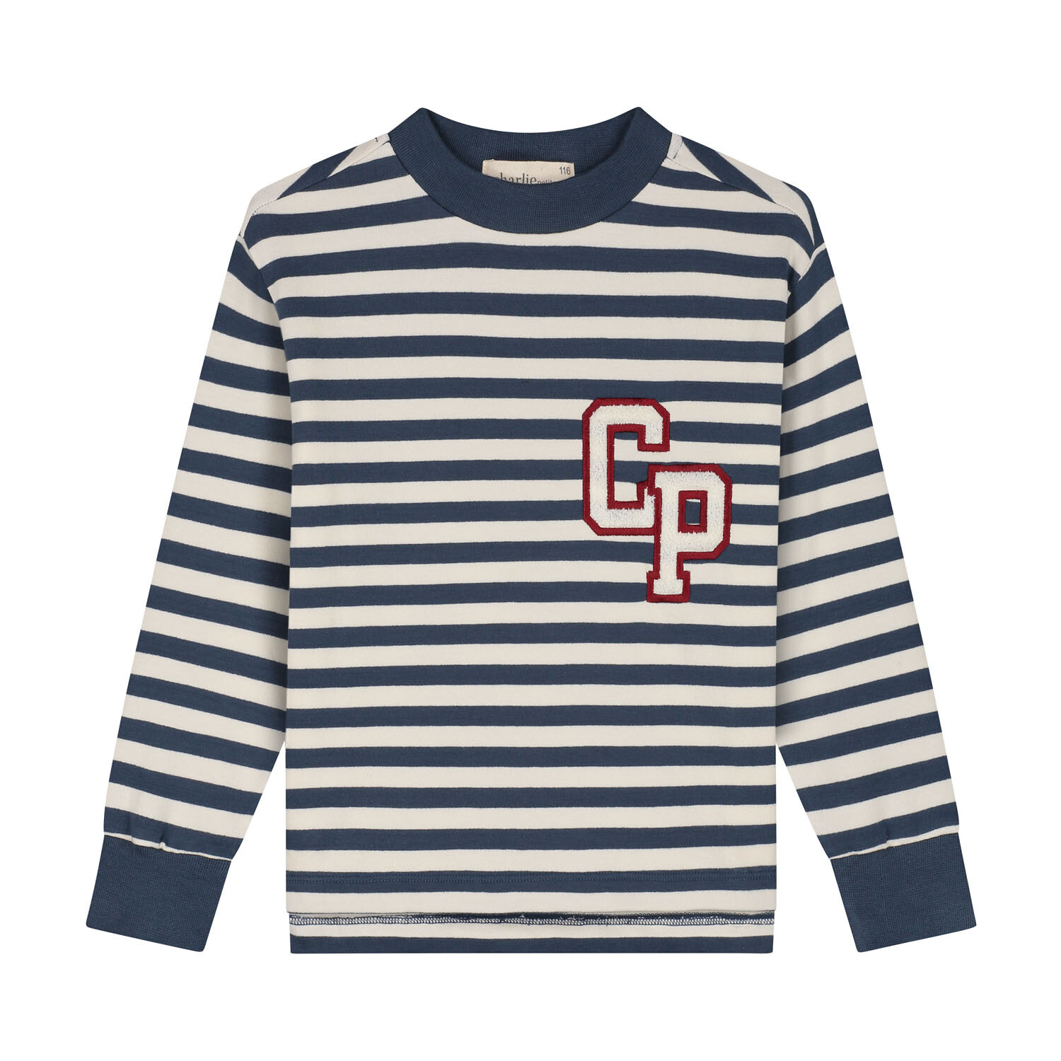 Charlie Petite | Neil Longsleeve | Stripes Denim Blue/Ecru