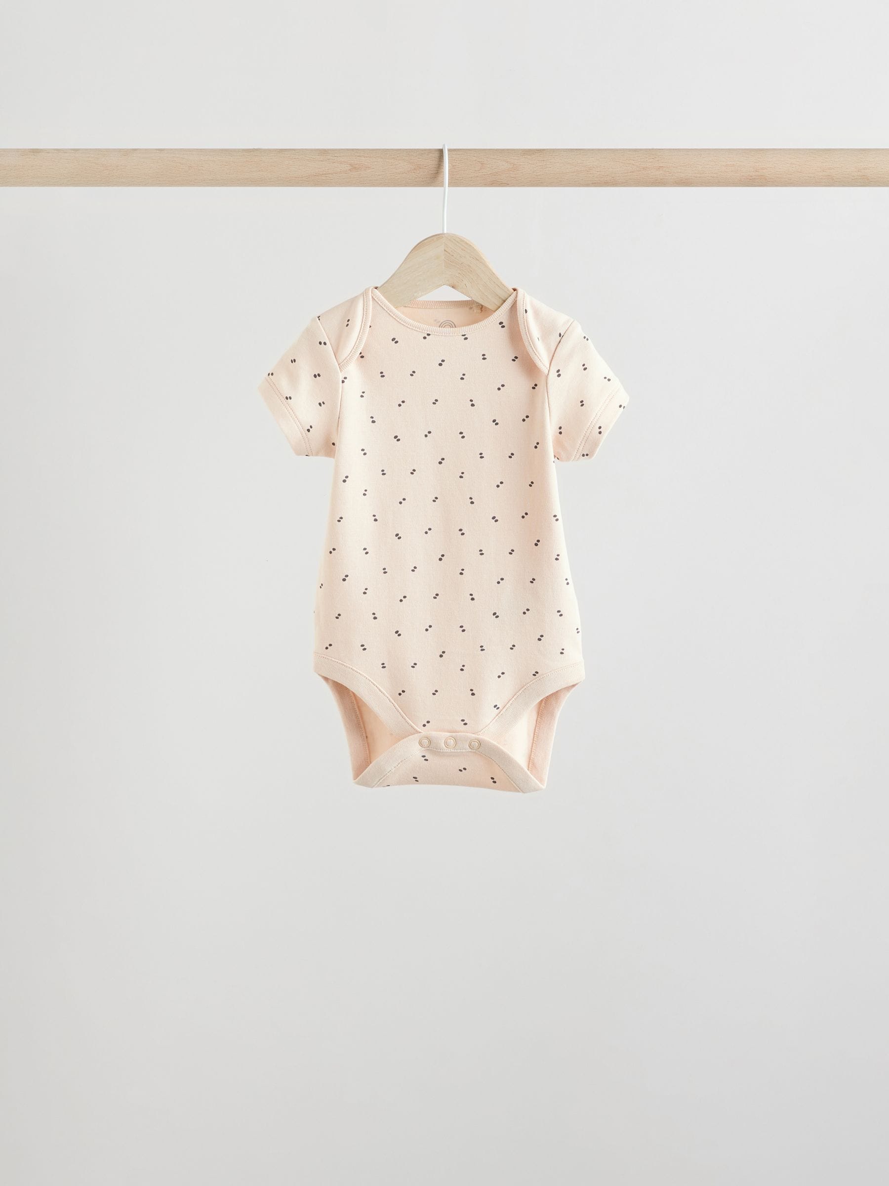 Zwart/wit - Set van 5 babyrompertjes met korte mouwen
