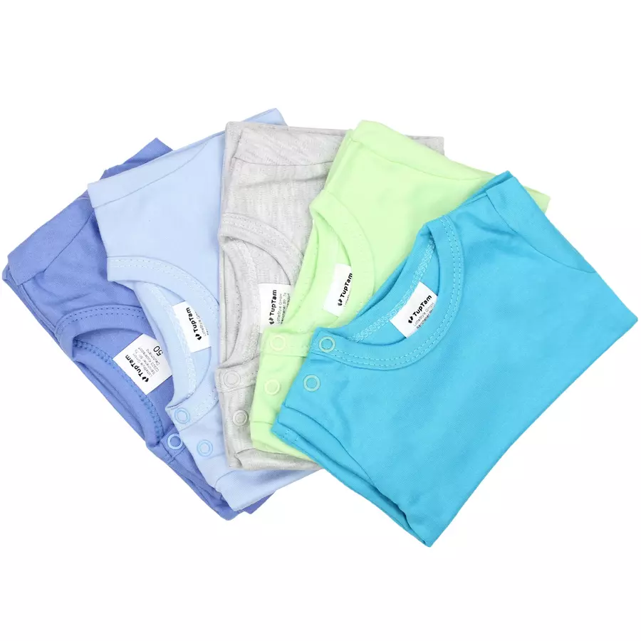 TupTam Baby Jungen Langarmshirt 5er Set blau
