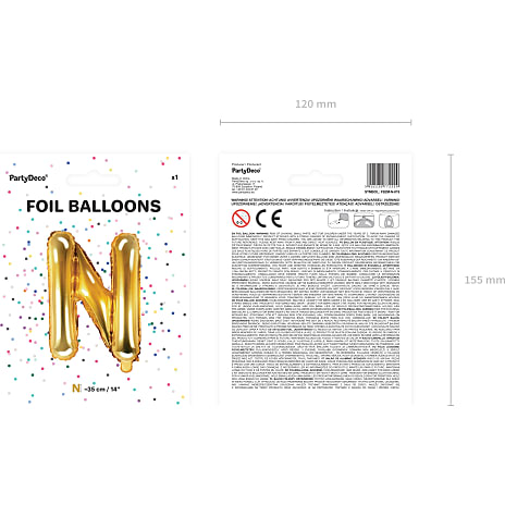 Folieballon 33 cm 
