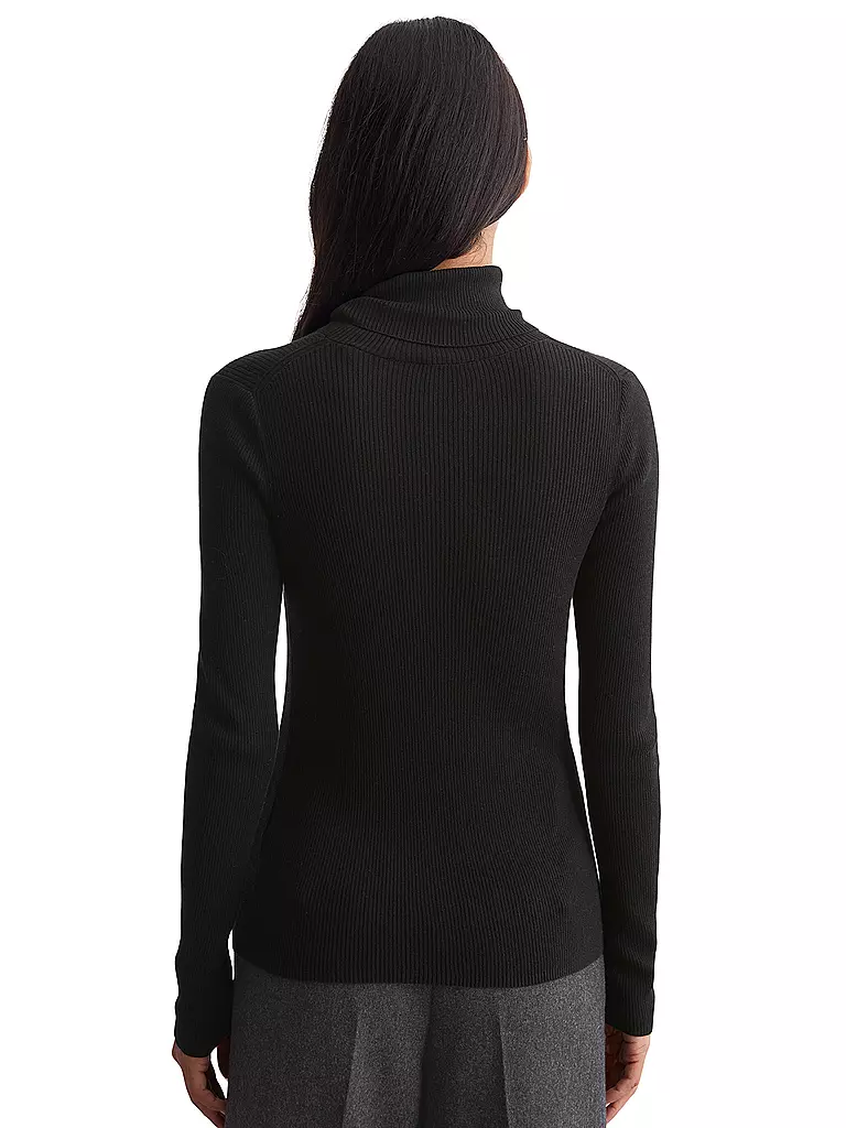 MARC O'POLO Rollkragenpullover schwarz