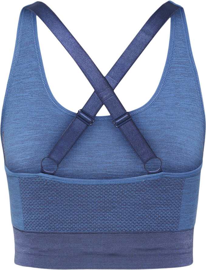 Hummel Clea Seamless sports bh Blå