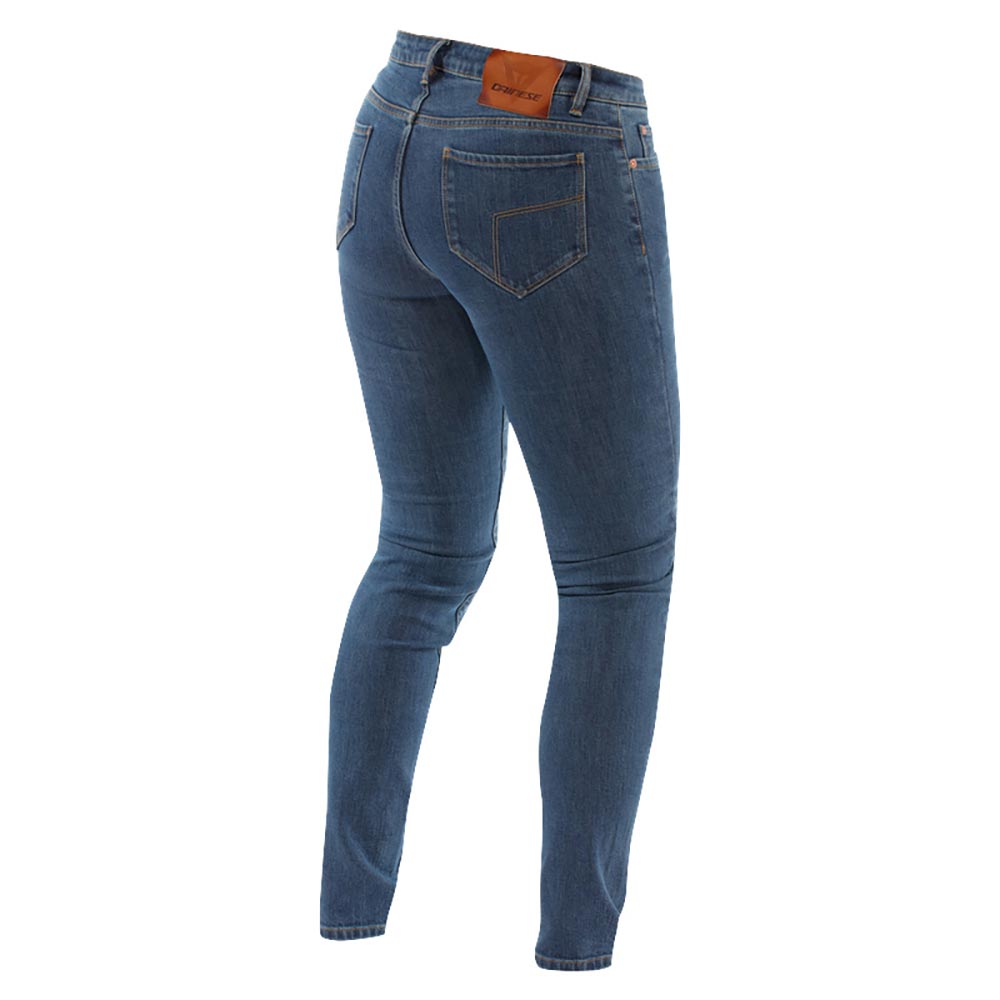 Dainese - Jean femme 5-Pocket Denim Slim Plus Woman Bleu