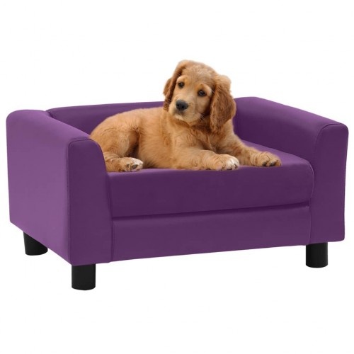 Sofá retangular roxo para cães Vidaxl