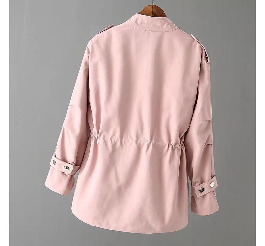 Lewwe - Trenchcoat met enkele rij knopen